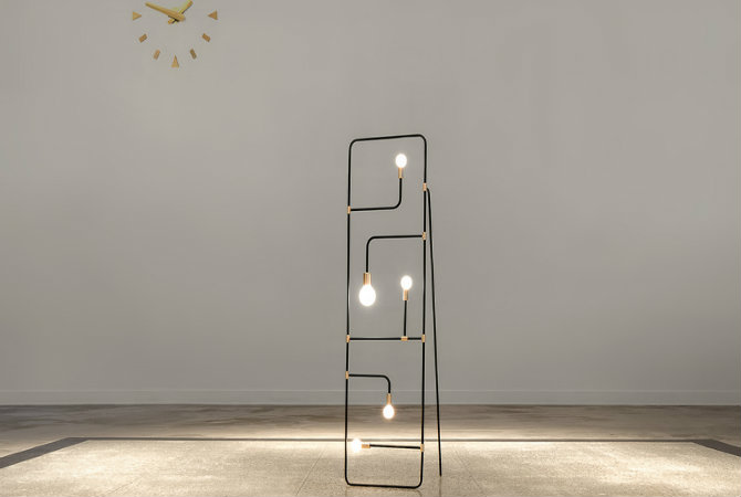 Mid-century modern floor lamps by Lambert et Fils