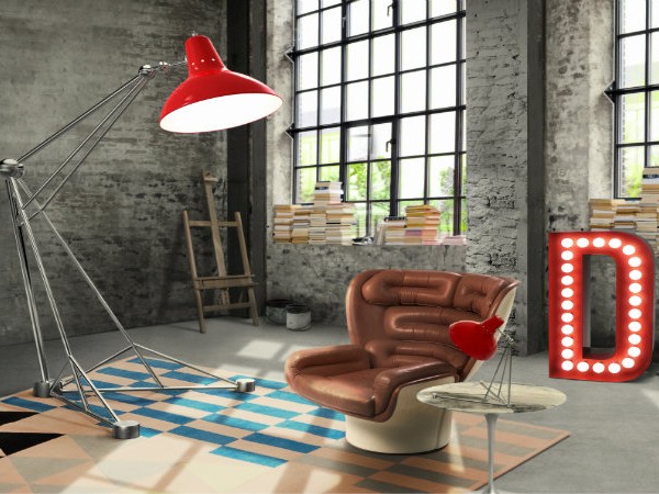 Red Floor lamps for your home designs FEAT red diana