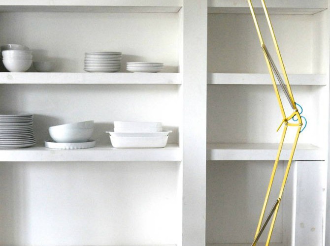 Yellow modern floor lamps for your home designs acid yellow angled floor lamp by the forest & co