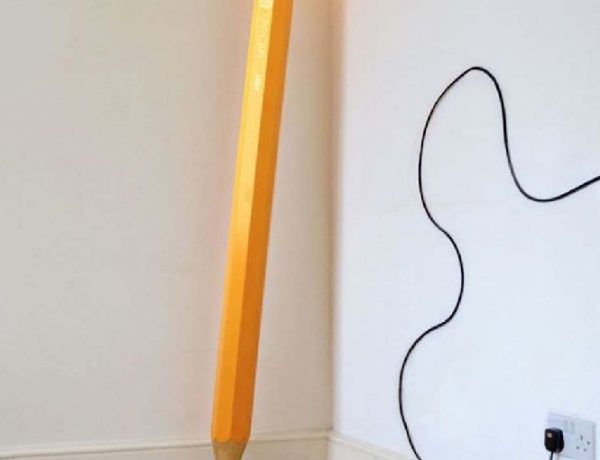 COLORFUL MODERN FLOOR LAMPS FOR A HAPPY HOME DESIGNThe HB Lamp is the debut product from Michael & George and the first in their Stationery Objects range.