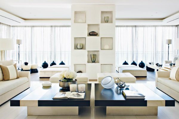 Kelly Hoppen’s Wonderful Beirut Apartment featuring Modern Floor Lamps
