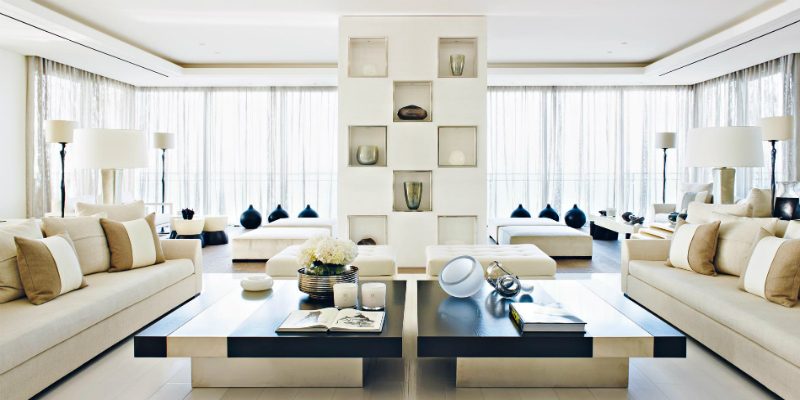 Kelly Hoppen’s Wonderful Beirut Apartment featuring Modern Floor Lamps