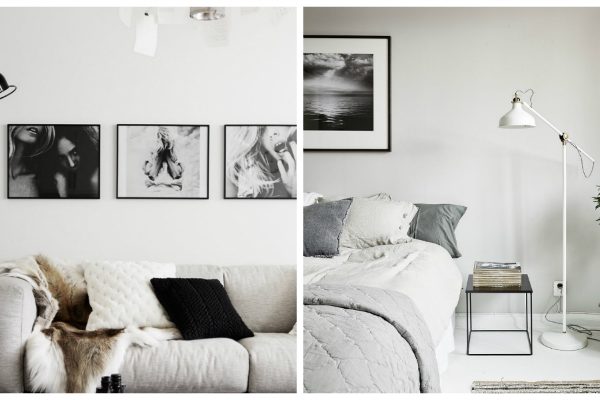 Black and White Standing Lamps to Give Your House a Retro Feeling