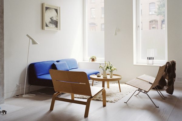 Scandinavian Brooklyn Home features a Strong Lighting Design Game