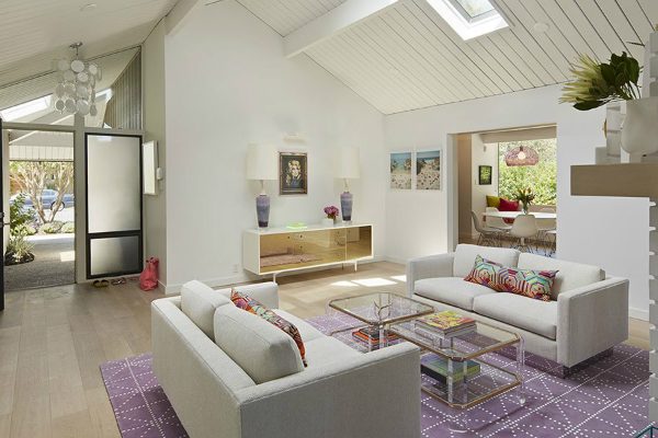 Contemporary Lighting Designs Shine in Palo Alto Eichler House