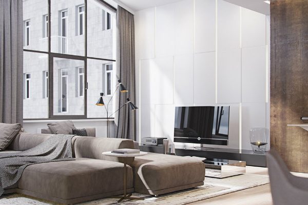 Modern Apartment Shining with Contemporary Lighting Designs in Italy FEAT