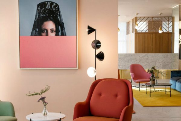 Barceló Torre de Madrid with Mid-Century Floor Lamps feat