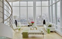 Chelsea Penthouse with Modern Floor Lamps & Sweeping Views FEAT
