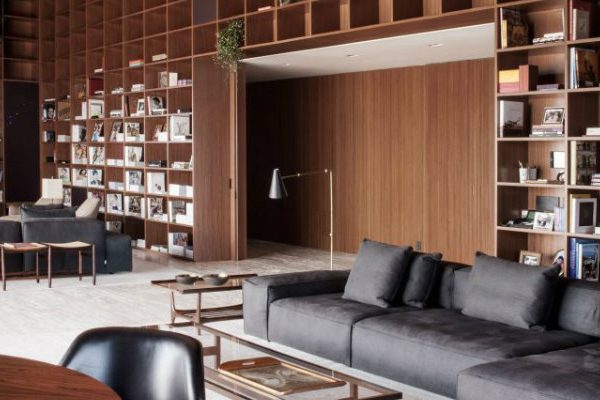 São Paulo Penthouse with Modern Floor Lamps and Mid-Century Furniture FEAT