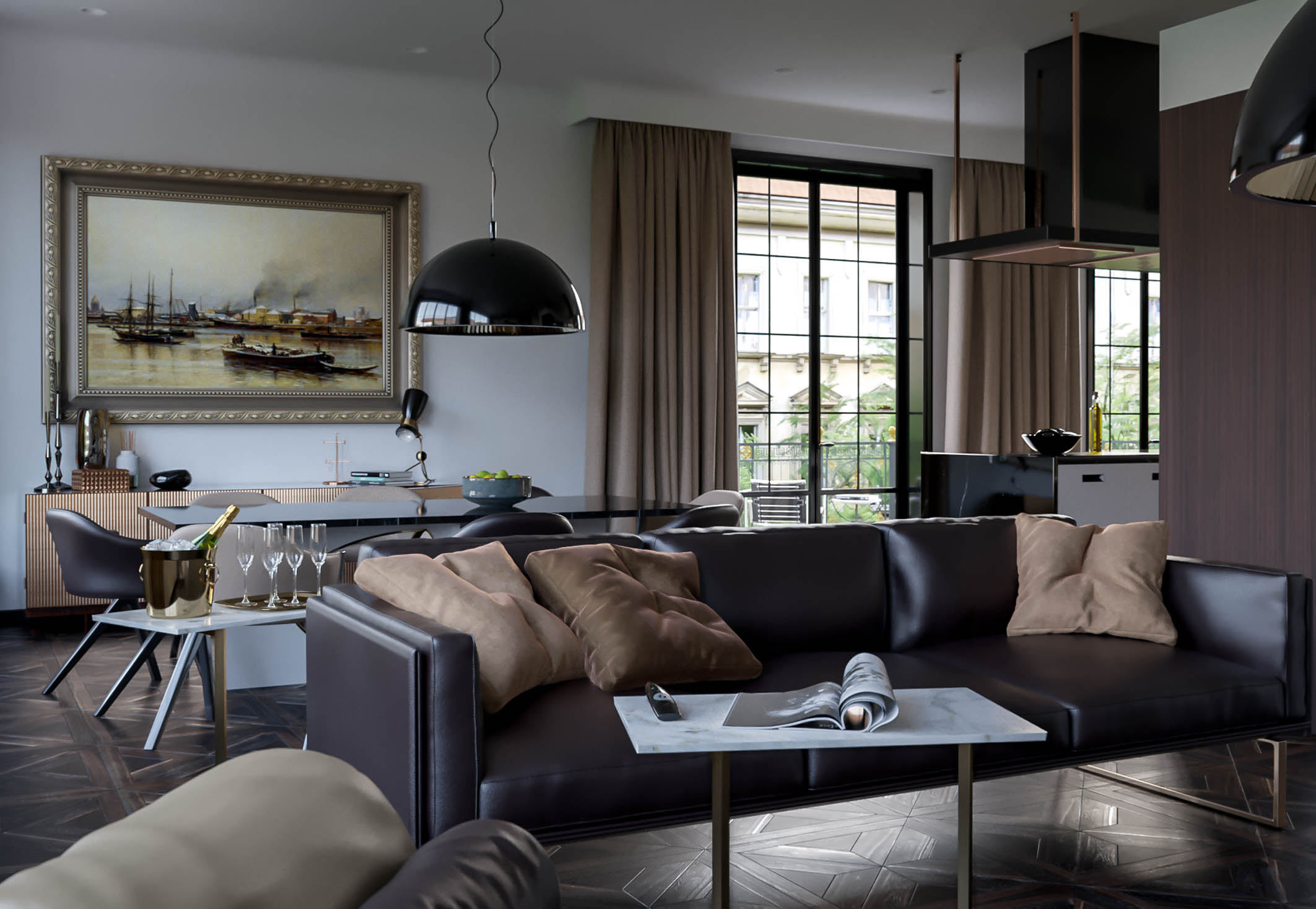 Swedish Modern Home Shining with Stunning Lighting Designs