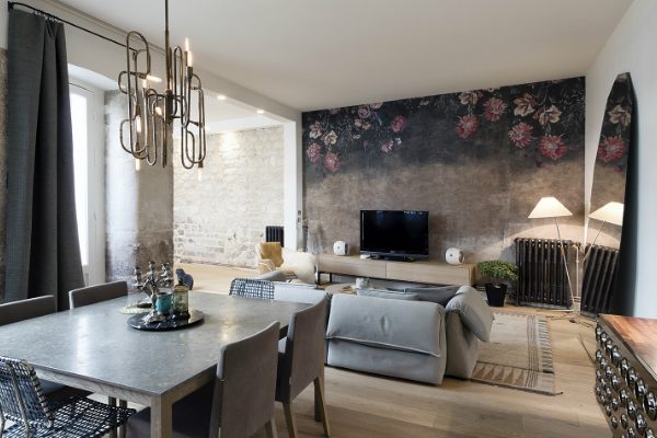 Mid-Century Lighting Brings Life to Apartment in Romantic Paris