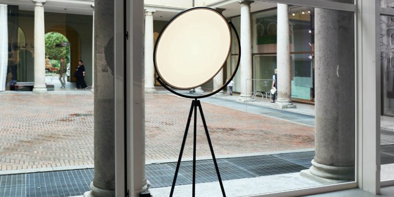 Floor Lamps Essentials Flat Disc Superloon Lamp for Flos FEAT