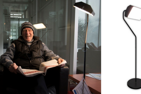 Viral The Floor Lamp Therapy in Burlington Public Library!