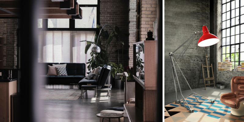 Find the perfect floor lamp for your industrial style home