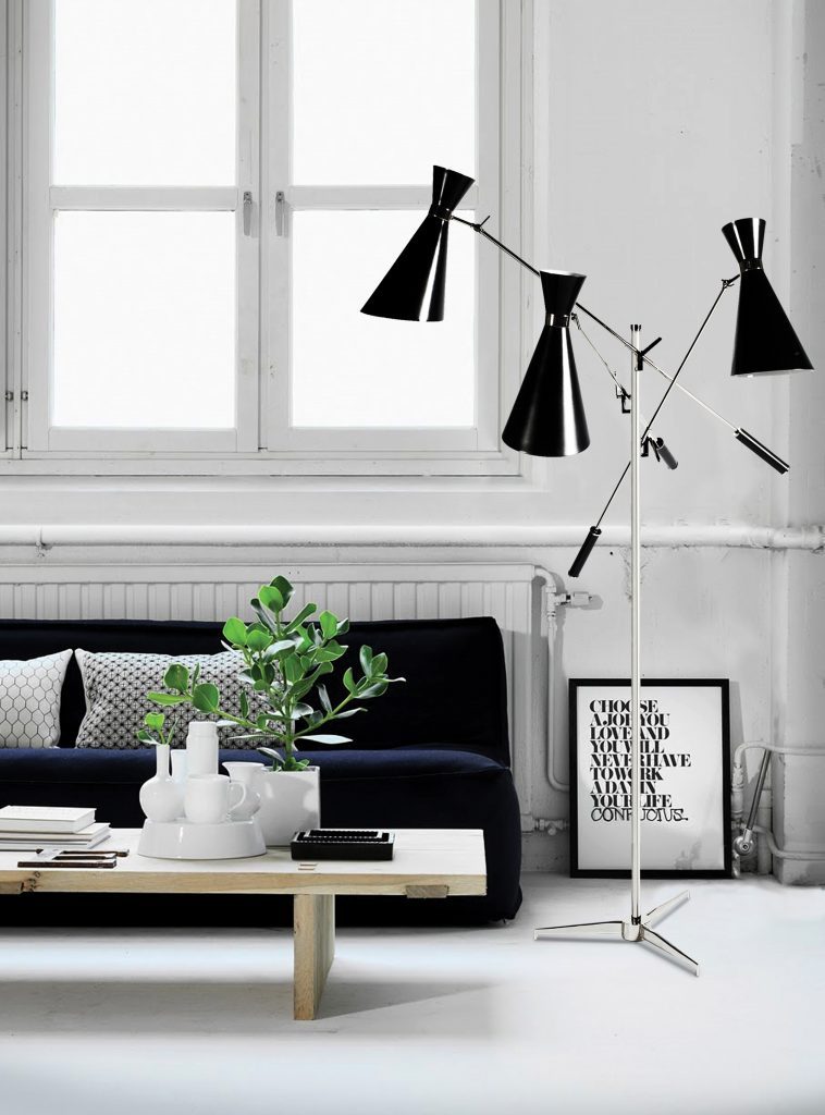 Tripod Floor Lamps For An Eye Catching Living Room 2